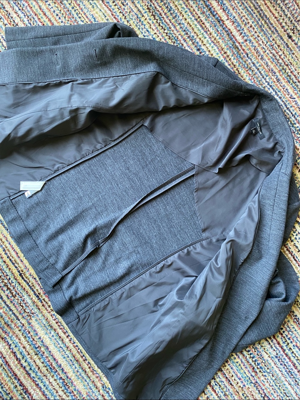 Ann Taylor Charcoal Gray Wool/Poly Blazer - Picture 8 of 12